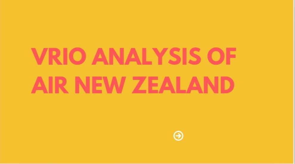 VRIO Analysis of Air New Zealand